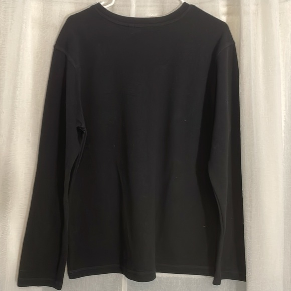 River Island Men’s long sleeve Black Sweater Size L PTP 22” Length 27”Sleeve 24” - Picture 2 of 4